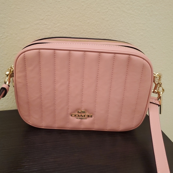 Coach Jes Crossbody Linear Quilting Leather - Picture 1 of 11